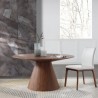 Whiteline Modern Living Norfolk Dining Table In Walnut - Lifestyle