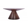 Whiteline Modern Living Norfolk Dining Table In Walnut - Front
