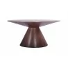 Whiteline Modern Living Norfolk Dining Table In Walnut - Front - Whiteline Modern Living Norfolk Dining Table In Walnut - Front