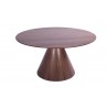 Whiteline Modern Living Norfolk Dining Table In Walnut - Top Angled
