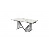 hiteline Modern Living Roma Extendable Dining Table - Angled