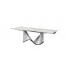 hiteline Modern Living Roma Extendable Dining Table - Angled and Extended