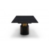 Geneva Dining Table Cylinders in Gold- side view