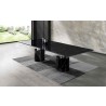 Whiteline Modern Living Geneva Dining Table In Black Marble Glossy Top - Lifestyle
