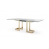 Whiteline Modern Living Sumo Rectangle Dining Table - Angled