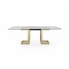 Whiteline Modern Living Sumo Rectangle Dining Table - Front - Whiteline Modern Living Sumo Rectangle Dining Table - Front