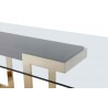 Whiteline Modern Living Sumo Rectangle Dining Table - Glass Top
