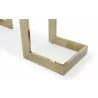Whiteline Modern Living Sumo Rectangle Dining Table - Leg Frame Close-up - Whiteline Modern Living Sumo Rectangle Dining Table - Leg Frame Close-up