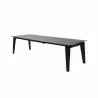 Whiteline Modern Living Theo Extendable Dining Table In Birch Wood Legs In Black - Angled and Extended - Whiteline Modern Living Theo Extendable Dining Table In Birch Wood Legs In Black - Angled and Extended