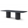 Whiteline Modern Living Heidi Dining Table In Timber Veneer Top In Black Oak - Angle
