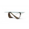 Tiffany Dining Table in Bronze- front view