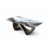 Tiffany Dining Table in Multicolor- side view - Tiffany Dining Table in Multicolor- side view