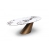 Alondra Dining Table in Bronze-side view 2
