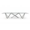 Anaconda Dining Table in Silver-front view
