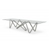 Anaconda Dining Table in Silver-side view