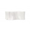Azzurro Living Daintree Coffee Table In Bone Concrete - Side Angled