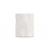Azzurro Living Daintree Side Table With Bone Concrete Frame And Bone Concrete - Side Angled