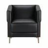 Sunpan Shylo Lounge Chair - Castillo Black - Front Angle - Sunpan Shylo Lounge Chair - Castillo Black - Front Angle