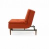 Innovation Living Dublexo Styletto Chair Dark Wood - Elegance Paprika - Side Angled