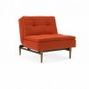 Innovation Living Dublexo Styletto Chair Dark Wood - Elegance Paprika - Angled