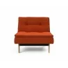 Innovation Living Dublexo Eik Chair Oak-Elegance Paprika-Front View - Innovation Living Dublexo Eik Chair Oak-Elegance Paprika-Front View