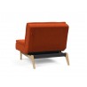 Innovation Living Dublexo Eik Chair Oak-Elegance Paprika-Angle Back