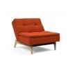 Innovation Living Dublexo Eik Chair Oak-Elegance Paprika-Half Folded