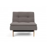 Innovation Living Dublexo Eik Chair Oak-Mixed Dance Grey-Front View