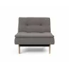 Innovation Living Dublexo Eik Chair Oak-Mixed Dance Grey-Front View - Innovation Living Dublexo Eik Chair Oak-Mixed Dance Grey-Front View