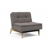Innovation Living Dublexo Eik Chair Oak-Mixed Dance Grey-Angle Front