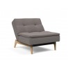 Innovation Living Dublexo Eik Chair Oak-Mixed Dance Grey-Half Folded