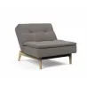 Innovation Living Dublexo Eik Chair Oak-Mixed Dance Grey-Half Folded - Innovation Living Dublexo Eik Chair Oak-Mixed Dance Grey-Half Folded