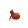 Innovation Living Dublexo Eik Sofa Bed Oak-Elegance Paprika-Side View