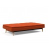 Innovation Living Dublexo Eik Sofa Bed Oak-Elegance Paprika-Folded