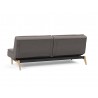Innovation Living Dublexo Eik Sofa Bed Oak-Mixed Dance Grey-Back View