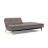 Innovation Living Dublexo Eik Sofa Bed Oak-Mixed Dance Grey - Half Folded