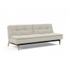 Innovation Living Dublexo Eik Sofa Bed Oak-Mixed Dance Natural-Angle Front View