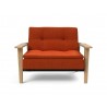 Innovation Living Dublexo Frej Chair Oak-Elegance Paprika-Front View