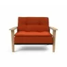 Innovation Living Dublexo Frej Chair Oak-Elegance Paprika-Front View - Innovation Living Dublexo Frej Chair Oak-Elegance Paprika-Front View