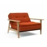 Innovation Living Dublexo Frej Chair Oak-Elegance Paprika-Semi Front View - Innovation Living Dublexo Frej Chair Oak-Elegance Paprika-Semi Front View