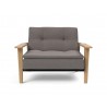 Innovation Living Dublexo Frej Chair Oak-Mixed Dance Grey-Semi Folded