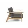 Innovation Living Dublexo Frej Chair Oak-Mixed Dance Grey-Side View - Innovation Living Dublexo Frej Chair Oak-Mixed Dance Grey-Side View