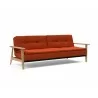 Innovation Living Dublexo Frej Sofa Bed Oak-Elegance Paprika- Angle  - Innovation Living Dublexo Frej Sofa Bed Oak-Elegance Paprika- Angle 