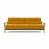 Innovation Living Dublexo Frej Sofa Bed Oak-Elegance Burnt Curry-Front View - Innovation Living Dublexo Frej Sofa Bed Oak-Elegance Burnt Curry-Front View