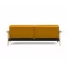 Innovation Living Dublexo Frej Sofa Bed Oak-Elegance Burnt Curry-Back View - Innovation Living Dublexo Frej Sofa Bed Oak-Elegance Burnt Curry-Back View