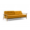 Innovation Living Dublexo Frej Sofa Bed Oak-Elegance Burnt Curry-Semi Folded