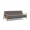 Innovation Living Dublexo Frej Sofa Bed Oak- Mixed Dance Grey- Side View