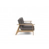 Innovation Living Dublexo Frej Sofa Bed Oak- Mixed Dance Grey- Side view