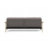 Innovation Living Dublexo Frej Sofa Bed Oak- Mixed Dance Grey- Back View