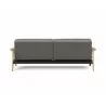 Innovation Living Dublexo Frej Sofa Bed Oak- Mixed Dance Grey- Back View - Innovation Living Dublexo Frej Sofa Bed Oak- Mixed Dance Grey- Back View